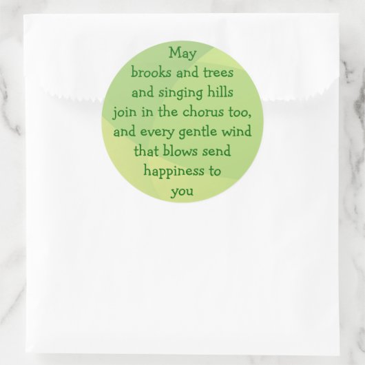 Irish Sessing-Aufkleber Runder Aufkleber (Tasche)