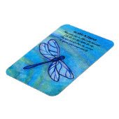 Irish Sessing Brave Blue Dragonfly Inspiration Magnet (Linke Seite)