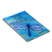 Irish Sessing Brave Blue Dragonfly Inspiration Notizblock (Rechte Seite)