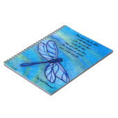 Irish Sessing Brave Blue Dragonfly Inspiration Notizblock (Linke Seite)