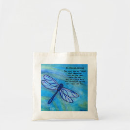Irish Sessing Brave Blue Dragonfly Inspiration Tragetasche