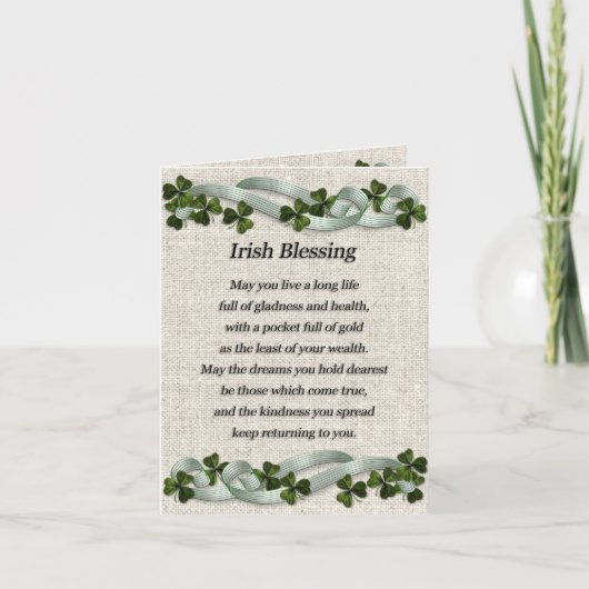Irish Sessing card St. Patricks Day Karte (Vorderseite)