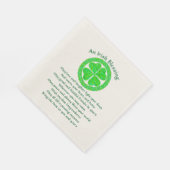 Irish Sessing Celtic Kleeblatt Party Medium Serviette (Ecke)