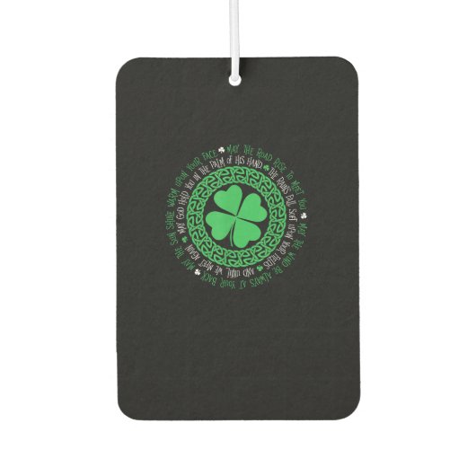 Irish Sessing Celtic Knot 4 Leaf Clover - St. Pat Autolufterfrischer (Vorderseite)