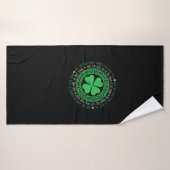 Irish Sessing Celtic Knot 4 Leaf Clover - St. Pat Badehandtuch (Badehandtuch)
