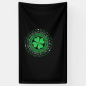 Irish Sessing Celtic Knot 4 Leaf Clover - St. Pat Banner (Vertikal)