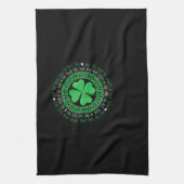Irish Sessing Celtic Knot 4 Leaf Clover - St. Pat Geschirrtuch (Vertikal)