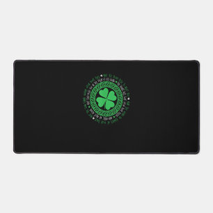 Irish Sessing Celtic Knot 4 Leaf Clover - St. Pat Schreibtischunterlage