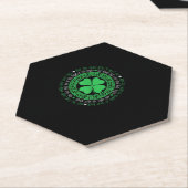 Irish Sessing Celtic Knot 4 Leaf Clover - St. Pat Untersetzer (angewinkelt)