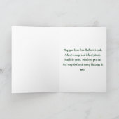 Irish Sessing Claddagh Heart Anpassbare Hochzeit Karte (Innenseite)