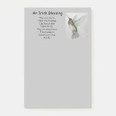 Irish Sessing Courage Inspiration Hummingbird Post-it Klebezettel (Vorderseite)