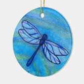 Irish Sessing Dragonfly Quote Keramik Ornament (Links)