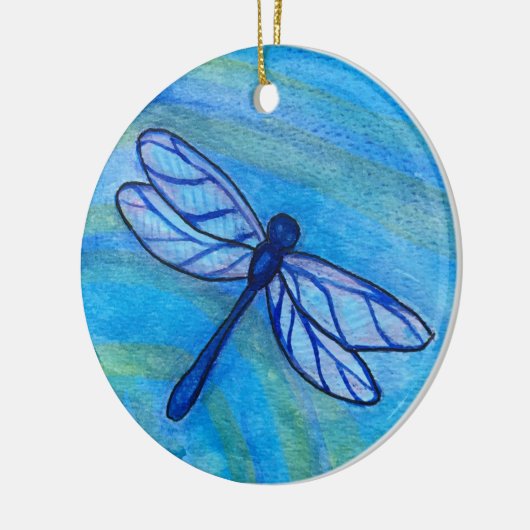 Irish Sessing Dragonfly Quote Keramik Ornament (Links)