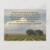 Irish Sessing Farmland Landschaft Postkarte (Vorderseite)