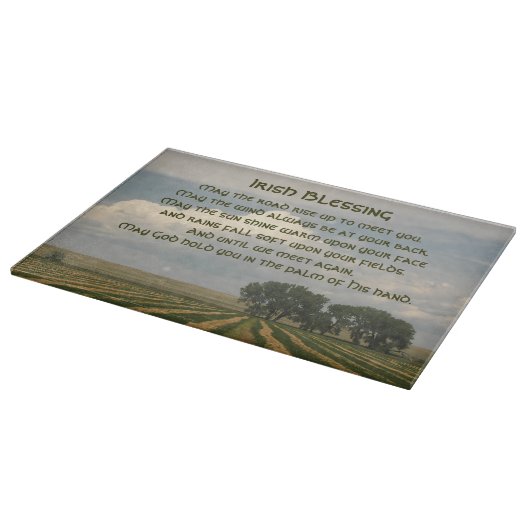 Irish Sessing Farmland Landschaft Schneidebrett (Ecke)