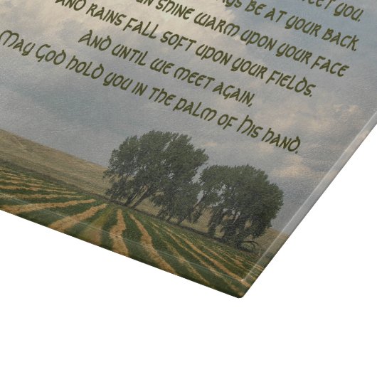 Irish Sessing Farmland Landschaft Schneidebrett (Ecke)