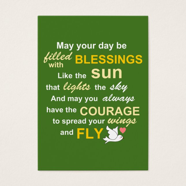 Irish Sessing for Courage - Typografie in grün (Vorderseite)