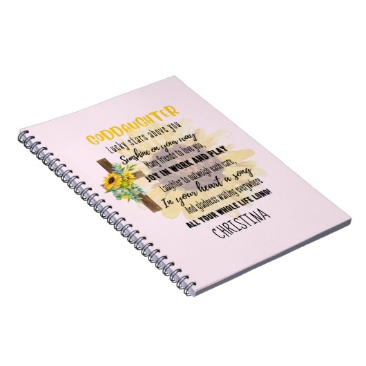 Irish Sessing für GODAUGHTER - Personalisiertes Ge Notizblock (Rechte Seite)