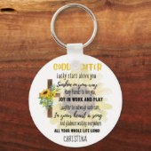 Irish Sessing für GODAUGHTER - Personalisiertes Ge Schlüsselanhänger (Vorderseite)