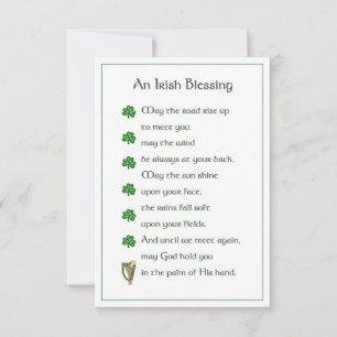 Irish Sessing-Gedenkkarte