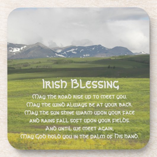 Irish Sessing Green Valley Landschaft Getränkeuntersetzer (Vorderseite)