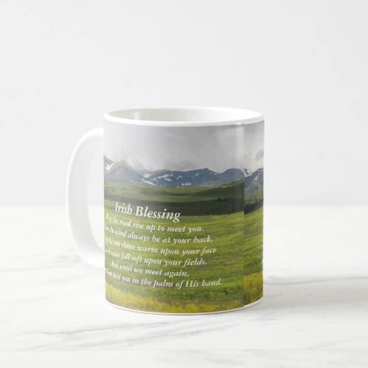 Irish Sessing Green Valley Landschaft Kaffeetasse (Vorderseite Links)