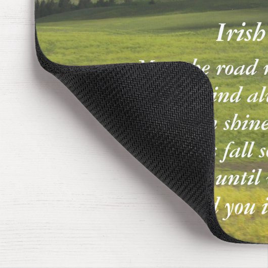 Irish Sessing Green Valley Landschaft Mousepad (Ecke)