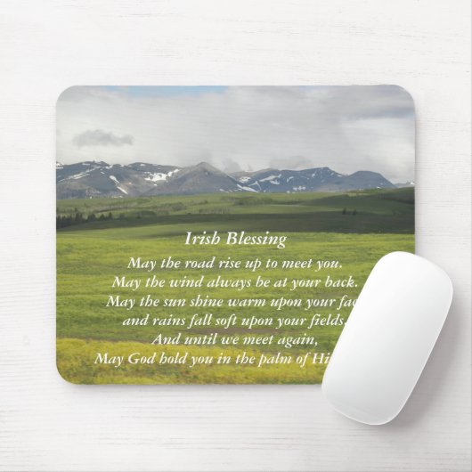 Irish Sessing Green Valley Landschaft Mousepad (Mit Mouse)