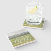 Irish Sessing Green Valley Landschaft Steinuntersetzer (Seitenansicht)