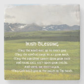 Irish Sessing Green Valley Landschaft Steinuntersetzer (Vorderseite)