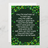 Irish Sessing Grußkarte - Kleeblatt Design Feiertagskarte (Vorne/Hinten)