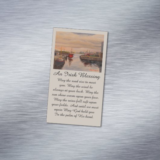 Irish Sessing Heartfelt Beileid mit Reds Magnetische Visitenkarte (Beispiel)