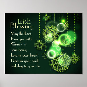 Irish Sessing Liebe in your heart, Kleeblatt Desig Poster