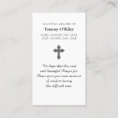 Irish Sessing Lila grünes Orange Blue Gebet Visitenkarte (Rückseite)