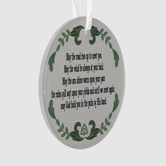 Irish Sessing Love Memory Remembrance Memorial Ornament (Vorderseite)