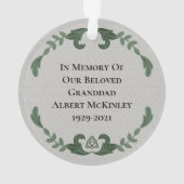 Irish Sessing Love Memory Remembrance Memorial Ornament (Rückseite)