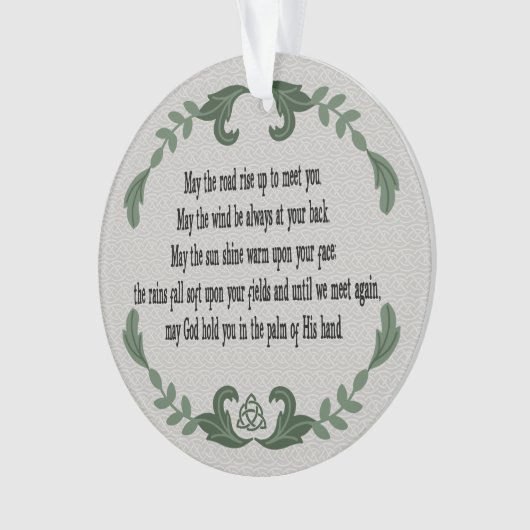 Irish Sessing Love Memory Remembrance Memorial Ornament (Vorderseite)