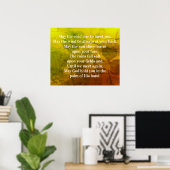 Irish Sessing Mai die Straße aufsteigen, um Sie zu Poster (Heimbüro)