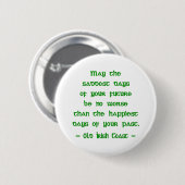 Irish Sessing May die traurigsten Tage der Zukunft Button (Vorne & Hinten)