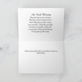 Irish Sessing Memorial Sympathy Card Karte (Innenseite)