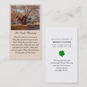 Irish Sessing Memorial Sympathy Card Visitenkarte
