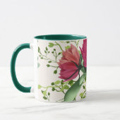 Irish Sessing Red Pink Green Cloud Floral Tasse (Links)