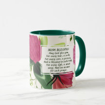 Irish Sessing Red Pink Green Cloud Floral