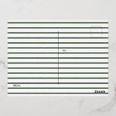 Irish Sessing Sage Green St Patrick's Day Gold Folie Einladungspostkarte (Rückseite)