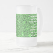 Irish Sessing Tasse-May-Nachbarn respektieren Mattglas Bierglas (VorderseiteRechts)