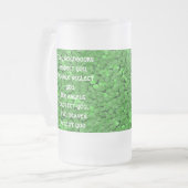 Irish Sessing Tasse-May-Nachbarn respektieren Mattglas Bierglas (Vorderseite Links)