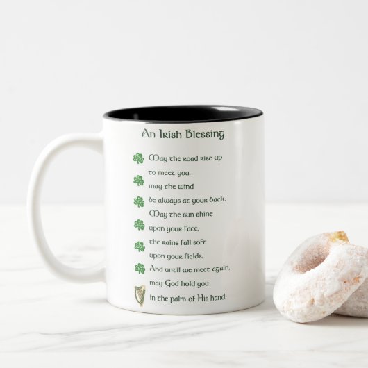 Irish Sessing-Tasse Zweifarbige Tasse (Mit Donut)