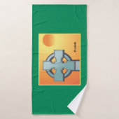 Irish Sessings Cross Personalisiert Badehandtuch (Badehandtuch)