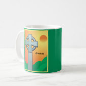 Irish Sessings Cross Personalisiert Kaffeetasse (Vorderseite Links)