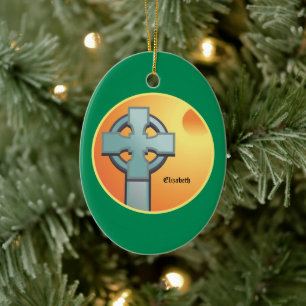 Irish Sessings Cross Personalisiert Keramik Ornament